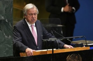 Le secrétaire général de l'ONU, Antonio Guterres, craint que les nouveaux plans attendus d'ici la COP30 ne soient pas à la hauteur. KEYSTONE/AP/Seth Wenig